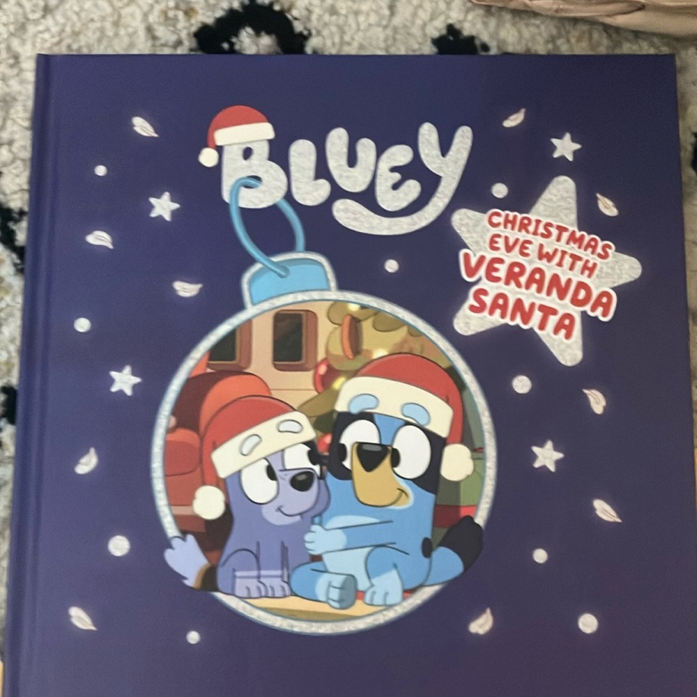 I am selling this bluey Christmas Eve with vranda Santa book